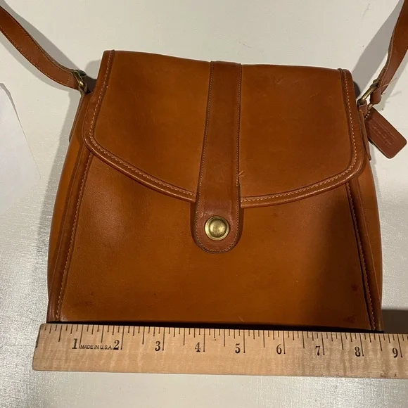 Coach Vintage Brown‎ Leather Crossbody Bag - Picture 14 of 15